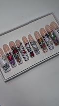 Ed Hardy press on nails